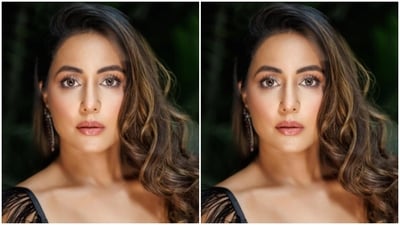 Hina played muse to fashion designer house Lea Clothing Co and picked a stunning black dress from the shelves of the designer house.&nbsp; (Instagram/@realhinakhan)