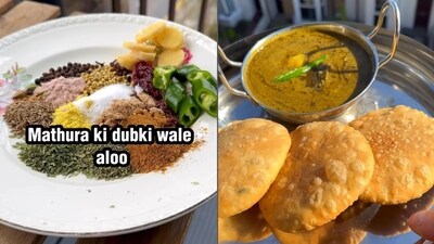 British chef Jake Dryan recently cooked Mathura Ke Dubki Wale Aloo in viral video and received rave reviews from netizens. (Instagram/@plantfuture) British chef Jake Dryan recently cooked Mathura Ke Dubki Wale Aloo in viral video and received rave reviews from netizens. (Instagram/@plantfuture)