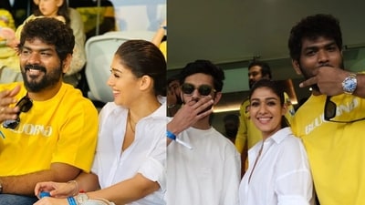 Vignesh Shivan, Nayanthara and Anirudh attended an IPL match in Chennai. Vignesh Shivan, Nayanthara and Anirudh attended an IPL match in Chennai.
