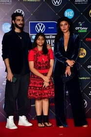 Sushmita Sen, Rohman Shawl and Alisah Sen at HT India's Most Stylish 2023. (HT photo) Sushmita Sen, Rohman Shawl and Alisah Sen at HT India's Most Stylish 2023. (HT photo)