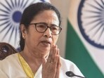 West Bengal chief minister Mamata Banerjee addresses a press conference at Nabanna in Howrah on Monday, 