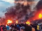 Visuals from Manipur where the clashes broke out. Visuals from Manipur where the clashes broke out.