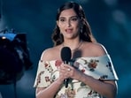 Sonam Kapoor at King Charles III's coronation concert on Sunday. 