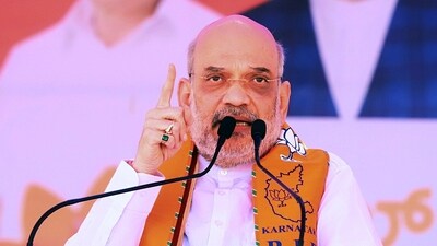 Union Home Minister Amit Shah addresses during a public meeting ahead of Karnataka assembly elections at Hunagunda in Bagalkot district on Sunday. (ANI) Union Home Minister Amit Shah addresses during a public meeting ahead of Karnataka assembly elections at Hunagunda in Bagalkot district on Sunday. (ANI)