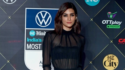 Kriti Sanon graced the red carpet of HT India's Most Stylish 2023 in a chic black mesh gown. (ANI) Kriti Sanon graced the red carpet of HT India's Most Stylish 2023 in a chic black mesh gown. (ANI)