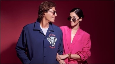 On Monday, Ananya Panday shared pictures from her latest photoshoot on Instagram with the caption, "Life in plastic, it's fantastic." The pictures show Ananya posing in a hot pink-coloured mini blazer dress. She also clicked a picture with her dad, Chunky Panday. Fans also loved the star's Barbiecore look and called her 'stunning' in the comments section. (Instagram) On Monday, Ananya Panday shared pictures from her latest photoshoot on Instagram with the caption, "Life in plastic, it's fantastic." The pictures show Ananya posing in a hot pink-coloured mini blazer dress. She also clicked a picture with her dad, Chunky Panday. Fans also loved the star's Barbiecore look and called her 'stunning' in the comments section. (Instagram)