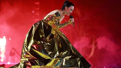 FILE PHOTO: Katy Perry performs on stage during the Coronation Concert on May 07, 2023 in Windsor, Britain. (REUTERS)