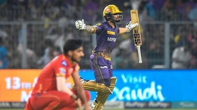 Rinku scored a 10-ball-21 not out to lead KKR over the line. (AFP)