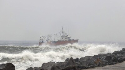 A low-pressure area is likely to form on Monday under the influence of a cyclonic circulation that lies over the southeast Bay of Bengal and adjoining south Andaman Sea (PTI) A low-pressure area is likely to form on Monday under the influence of a cyclonic circulation that lies over the southeast Bay of Bengal and adjoining south Andaman Sea (PTI)