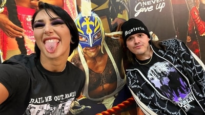 Rhea Ripley and Dominik Mysterio (Twitter) Rhea Ripley and Dominik Mysterio (Twitter)
