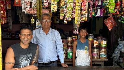 Zerodha CEO Nithin Kamath with father-in-law Shivaji Patil. (LinkedIn) Zerodha CEO Nithin Kamath with father-in-law Shivaji Patil. (LinkedIn)
