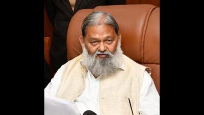 Haryana home minister Anil Vij (File photo) Haryana home minister Anil Vij (File photo)