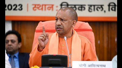 In Mirzapur, Adityanath said a grand corridor was coming up at Vindhyavasini temple. (HT FILE) In Mirzapur, Adityanath said a grand corridor was coming up at Vindhyavasini temple. (HT FILE)