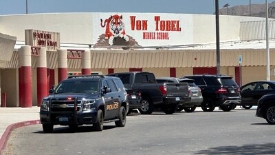 The middle school located about a 15-minute drive northeast of the Las Vegas Strip. (8newsnow)