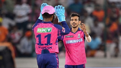 Rajasthan Royals bowler Yuzvendra Chahal celebrates a wicket (PTI) Rajasthan Royals bowler Yuzvendra Chahal celebrates a wicket (PTI)