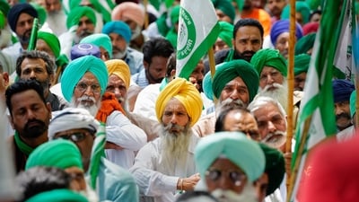 The wrestlers have been protesting near the Jantar Mantar for over 10 days demanding the arrest of Wrestling Federation of India (WFI) president and BJP MP Brij Bhushan Singh and his sacking from the post in the light of allegations of sexual harassment by woman grapplers. (PTI) The wrestlers have been protesting near the Jantar Mantar for over 10 days demanding the arrest of Wrestling Federation of India (WFI) president and BJP MP Brij Bhushan Singh and his sacking from the post in the light of allegations of sexual harassment by woman grapplers. (PTI)