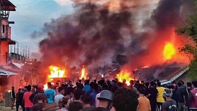 Visuals from Manipur where the clashes broke out. (HT_PRINT)