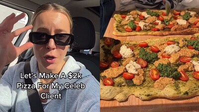 Woman makes pizza worth ₹1.60 lakhs. (Instagram/@BrookeBaevsky) Woman makes pizza worth ₹1.60 lakhs. (Instagram/@BrookeBaevsky)