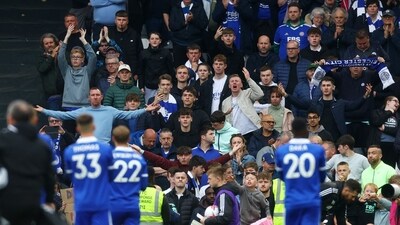 Leicester City fans react after the match (Action Images via Reuters)