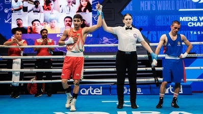 Sachin Siwach enters bantamweight pre-quarters (IBA) Sachin Siwach enters bantamweight pre-quarters (IBA)