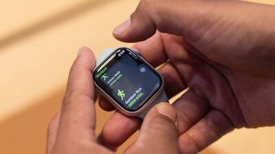The latest Apple Watch Series 8 has multiple health monitoring features. (Bloomberg) The latest Apple Watch Series 8 has multiple health monitoring features. (Bloomberg)