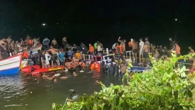 At least 22 people including children died when an overcrowded double-decker tourist boat capsized in Kerala's Malappuram. (PTI) At least 22 people including children died when an overcrowded double-decker tourist boat capsized in Kerala's Malappuram. (PTI)