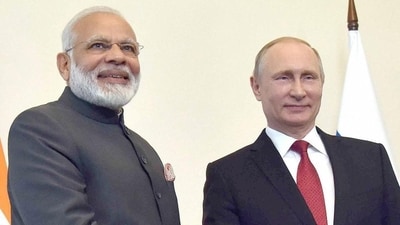 Prime Minister Narendra Modi with Russian President Vladimir Putin. (PTI) Prime Minister Narendra Modi with Russian President Vladimir Putin. (PTI)