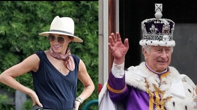 Meghan Markle was spotted hiking in California over the weekend – after skipping out on King Charles III’s coronation festivities. (Twitter, AP) Meghan Markle was spotted hiking in California over the weekend – after skipping out on King Charles III’s coronation festivities. (Twitter, AP)