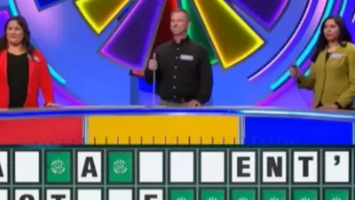 Screengrab from the game show "Wheel of Fortune" (YouTube) Screengrab from the game show "Wheel of Fortune" (YouTube)
