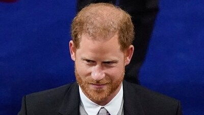 Britain's Prince Harry attends the coronation of King Charles III and Queen Camilla at Westminster Abbey, London, Saturday May 6, 2023. (Andrew Matthews/Pool via AP) (AP) Britain's Prince Harry attends the coronation of King Charles III and Queen Camilla at Westminster Abbey, London, Saturday May 6, 2023. (Andrew Matthews/Pool via AP) (AP)