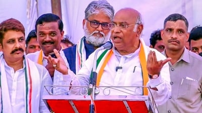 Congress president Mallikarjun Kharge (PTI)