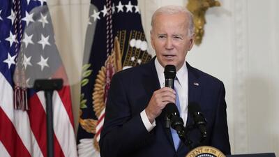 President Joe Biden speaks before a screening of the series ‘American Born Chinese’ in the East Room of the White House in Washington, in celebration of Asian American, Native Hawaiian, and Pacific Islander Heritage Month, on Monday. (AP) President Joe Biden speaks before a screening of the series ‘American Born Chinese’ in the East Room of the White House in Washington, in celebration of Asian American, Native Hawaiian, and Pacific Islander Heritage Month, on Monday. (AP)