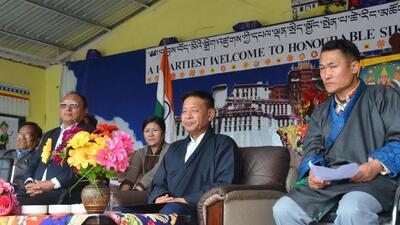 President of central Tibetan Administration Penpa Tsering at Tibetan school in Chotta Shimla. (Deepak Sansta/HT) President of central Tibetan Administration Penpa Tsering at Tibetan school in Chotta Shimla. (Deepak Sansta/HT)