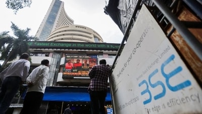 Closing bell: Sensex ends day at 61,761; Nifty below 18,300 (Reuters File) Closing bell: Sensex ends day at 61,761; Nifty below 18,300 (Reuters File)