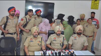 The accused in the custody of Mohali police. (HT Photo) The accused in the custody of Mohali police. (HT Photo)