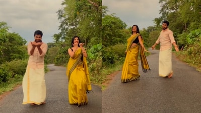 Duo's dance to Baharla Ha Madhumas. (Instagram/@Akshaya Udayakumar) Duo's dance to Baharla Ha Madhumas. (Instagram/@Akshaya Udayakumar)
