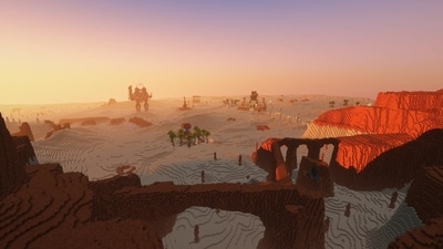Recreation of Gerudo Desert from Breath of the Wild in Minecraft. (Image Credit: Grazzy/ Xbox Game Studios) Recreation of Gerudo Desert from Breath of the Wild in Minecraft. (Image Credit: Grazzy/ Xbox Game Studios)