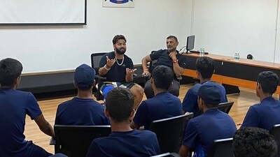 Pant started his rehabilitation at the NCA this April (BCCI) Pant started his rehabilitation at the NCA this April (BCCI)
