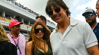 Shakira and Tom Cruise were spotted at Formula One Miami Grand Prix. Shakira and Tom Cruise were spotted at Formula One Miami Grand Prix.