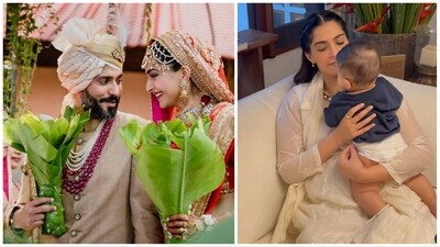 Anand Ahuja has shared several pics and videos featuring Sonam Kapoor and their son Vayu. Anand Ahuja has shared several pics and videos featuring Sonam Kapoor and their son Vayu.