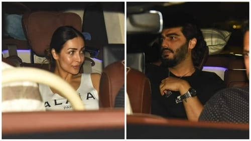 Malaika Arora and Arjun Kapoor arriving at Karan Johar's house. (Varinder Chawla) Malaika Arora and Arjun Kapoor arriving at Karan Johar's house. (Varinder Chawla)