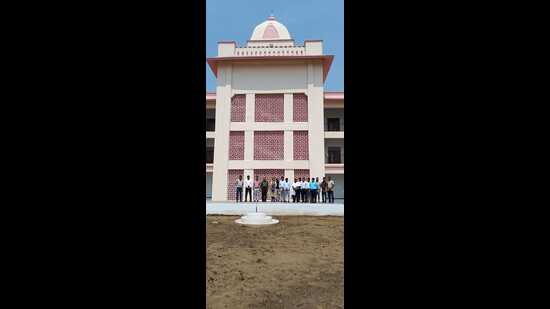 Newly-constructed Atal Residential School building in Lucknow. (HT File)