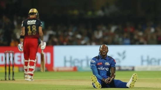 Jofra Archer played five matches and took two wickets for MI in the 2023 IPL (BCCI)