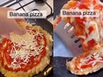 A person made banana pizza.