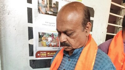 "I've voted and done my duty towards democracy. It's a privilege to vote in my constituency. I will win by a record margin. People of Karnataka will vote for positive development and BJP will get a comfortable majority. I urge people to cast their vote," said CM Bommai. (ANI) "I've voted and done my duty towards democracy. It's a privilege to vote in my constituency. I will win by a record margin. People of Karnataka will vote for positive development and BJP will get a comfortable majority. I urge people to cast their vote," said CM Bommai. (ANI)