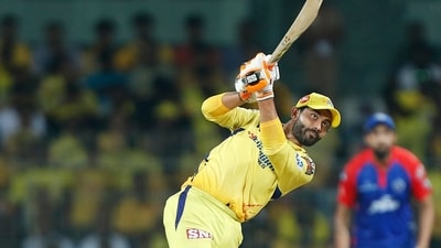 Chennai, May 10 (ANI): Chennai Super Kings' Ravindra Jadeja plays a shot in a match against Delhi Capitals during the Indian Premier League 2023, at MA Chidambaram Stadium, in Chennai on Wednesday. (ANI Photo/Digital Restriction)
(Chennai Super Kings Twitter) Chennai, May 10 (ANI): Chennai Super Kings' Ravindra Jadeja plays a shot in a match against Delhi Capitals during the Indian Premier League 2023, at MA Chidambaram Stadium, in Chennai on Wednesday. (ANI Photo/Digital Restriction)
(Chennai Super Kings Twitter)