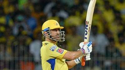 Chennai Super Kings' Mahendra Singh Dhoni plays a shot during the Indian Premier League (IPL) Twenty20 cricket match between Chennai Super Kings and Delhi Capitals at the MA Chidambaram Stadium in Chennai on May 10, 2023. (Photo by R.Satish BABU / AFP) (AFP) Chennai Super Kings' Mahendra Singh Dhoni plays a shot during the Indian Premier League (IPL) Twenty20 cricket match between Chennai Super Kings and Delhi Capitals at the MA Chidambaram Stadium in Chennai on May 10, 2023. (Photo by R.Satish BABU / AFP) (AFP)