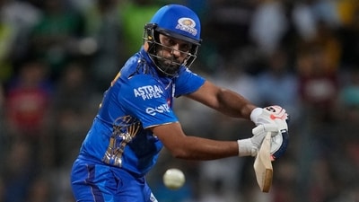 Mumbai Indians Rohit Sharma plays a shot during IPL 2023 (AP) Mumbai Indians Rohit Sharma plays a shot during IPL 2023 (AP)