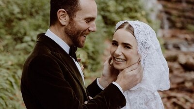 Emily in Paris star Lily Collins tied the knot with Charlie McDowell in Dunton, Colorado on September 4. (Instagram/@lilyjcollins) Emily in Paris star Lily Collins tied the knot with Charlie McDowell in Dunton, Colorado on September 4. (Instagram/@lilyjcollins)