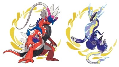 The Pokemon Violet and Scarlet, Koraidon and Miraidon. (Image Credit: The Pokemon Company)